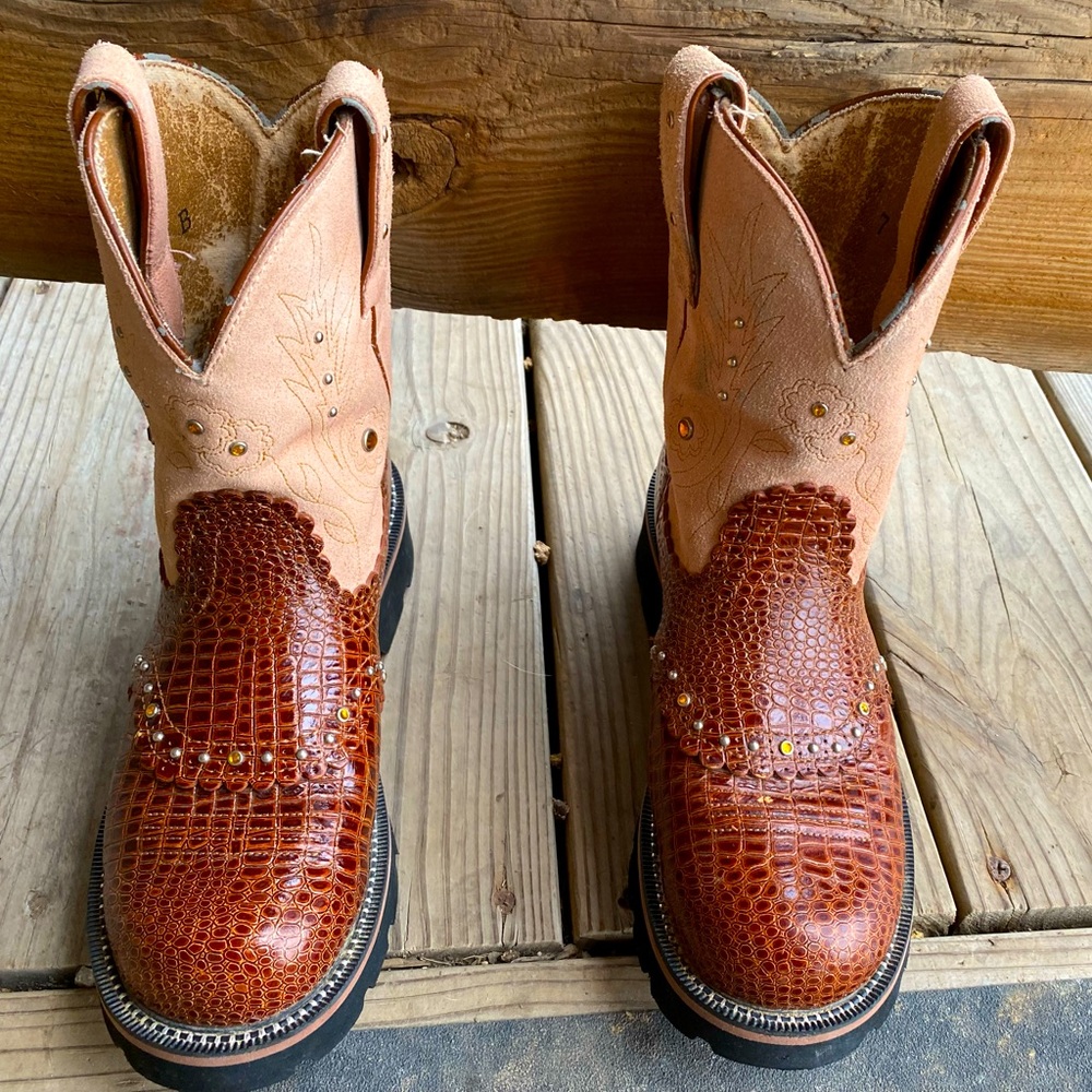 Fatbaby boots worn to an indoor wedding